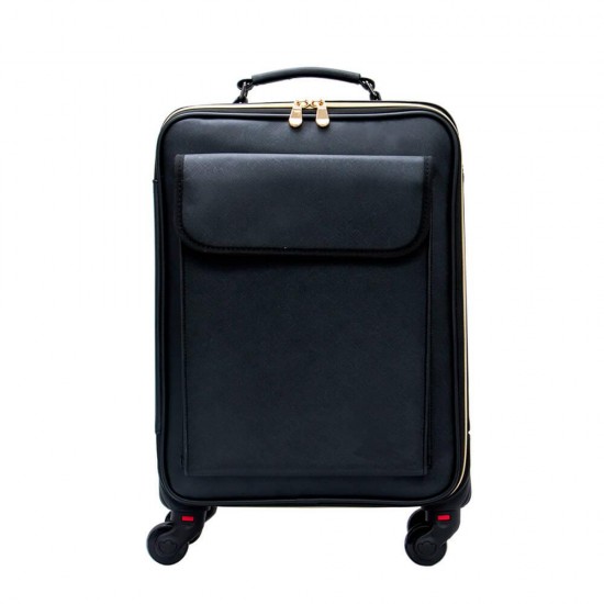 Τροχήλατη βαλίτσα ομορφιάς Leather Black-5866191 ΒΑΛΙΤΣΕΣ MAKE UP - ΟΝΥΧΟΠΛΑΣΤΙΚΗΣ - ΚΟΜΜΩΤΙΚΗΣ