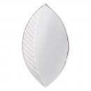 Storage wall rack και καθρέφτης Leaf shaped White σύνθεση 3 τεμάχια -6940406 FREE SHIPPING