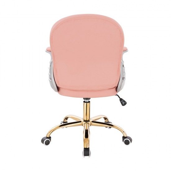 Stylish Chair Pu Light Pink Gold- 5400387