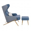 Lounge Chair and relax stool Grey Blue-5470116 PEDICURE THRONES-ΠΟΛΥΘΡΟΝΕΣ SPA