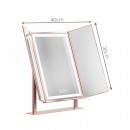 Hollywood Mirror Smart Touch Tri-fold Rose Gold - 6900201