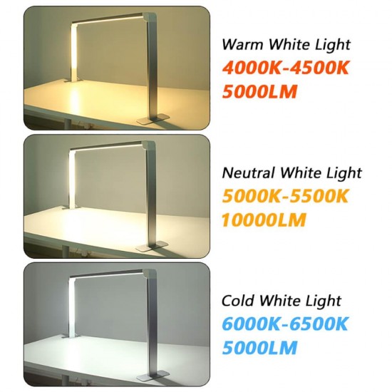 Best Seller Foldable Led φωτιστικό με ρύθμιση έντασης και χρώματος 77cm Silver-6600083