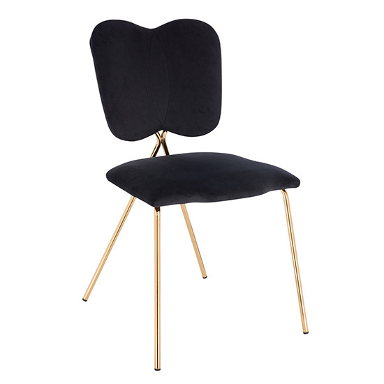 Nordic Style Luxury Beauty Chair Black color - 5400236