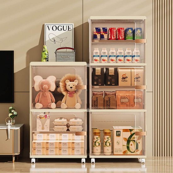Professional Storage Station 2 Layers Beige 41*34.5*71cm - 6930371 BEAUTY & STORAGE  BOXES