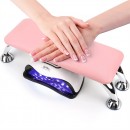 Arm rest manicure με χώρο υποδοχής συσκευής πολυμερισμού Light Pink -6961098